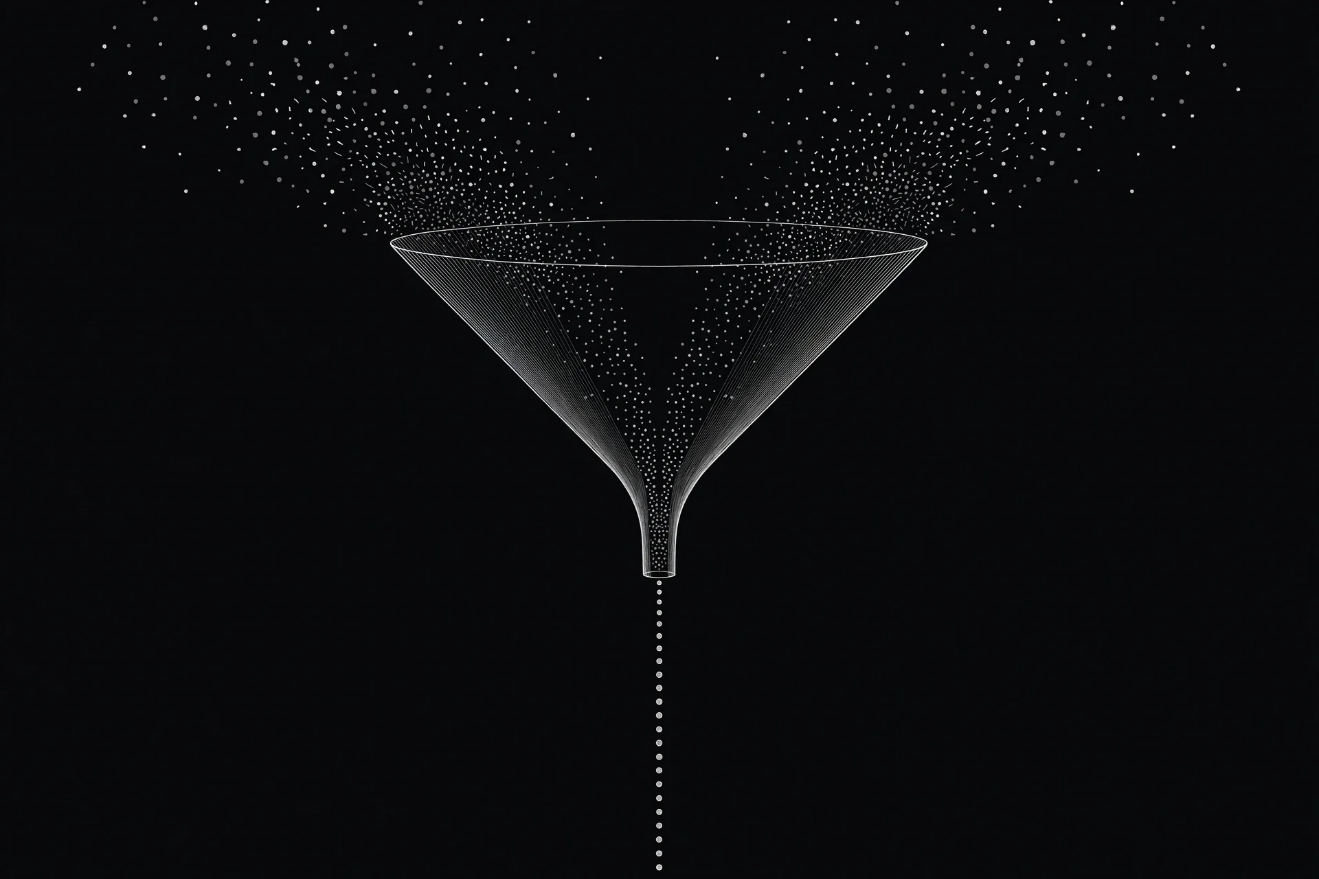 Scattered proxy entries being filtered through a funnel into one clean stream | ProxyNest Blog